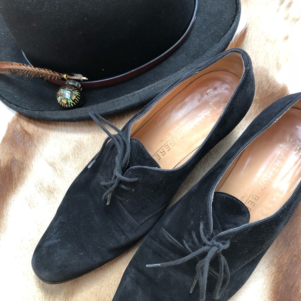 Arthur Beren made in Italy vintage lace up heels
